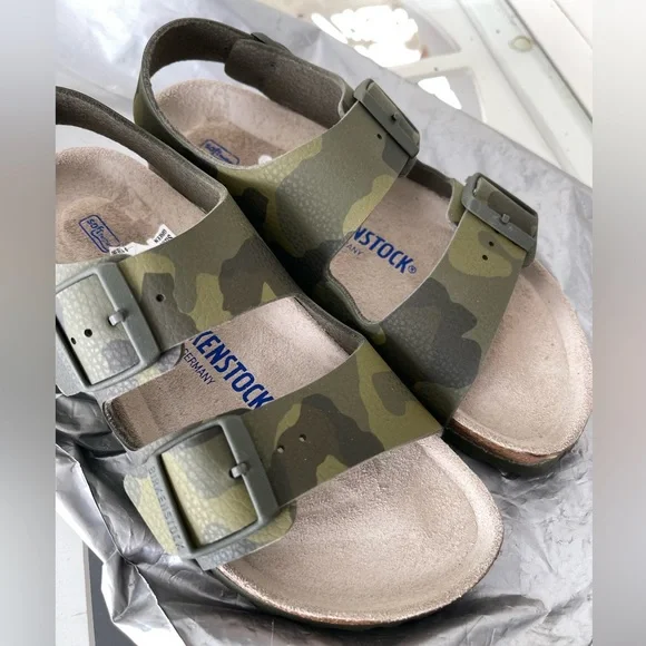 BIRKENSTOCK Milano Camo Birko Flor Sandal Army camouflage sandal 7 - 7.5 size 38 - Picture 8 of 16